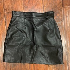 Leather Mini Skirt